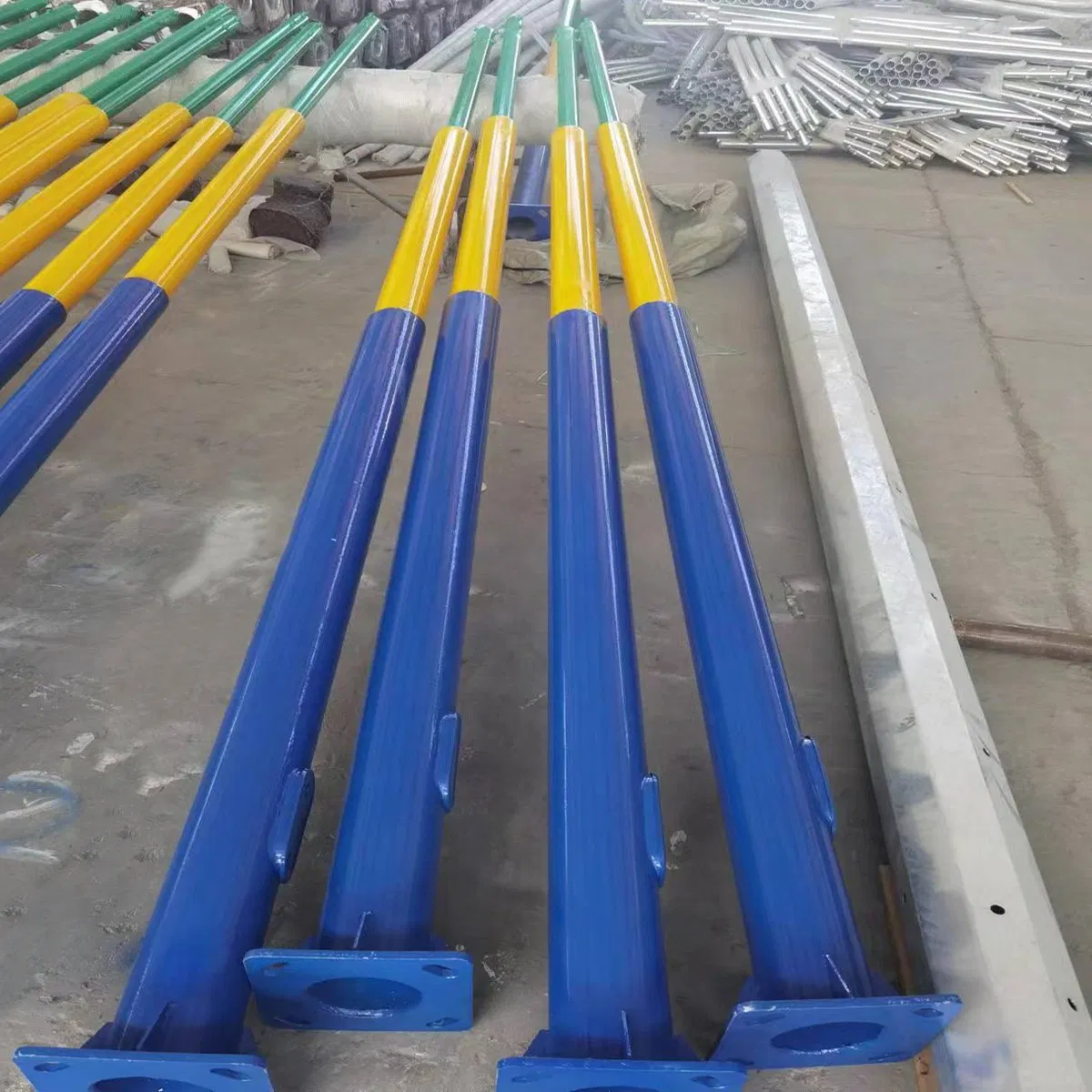 Cast Iron Hot DIP Galvanized Steel Pole 3m 4m 5m 6m 7m 8m 9m 10m 12m Outdoor Lamp Street Light Pole Street Lighting Poles