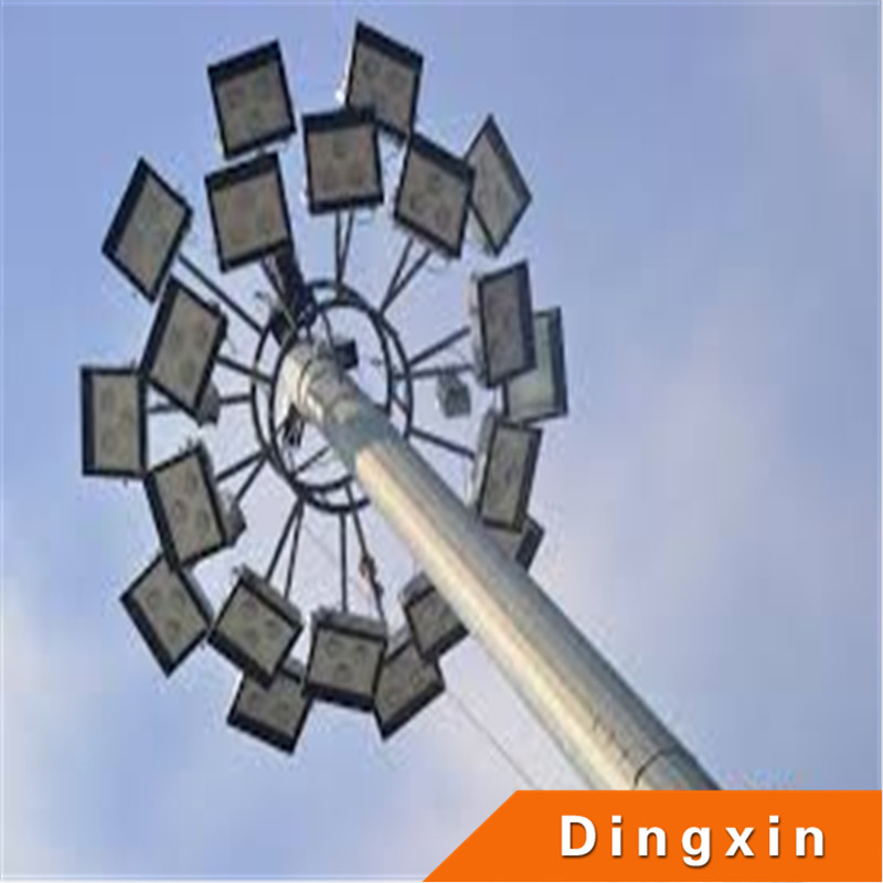 Polygonal LED High Mast Tower with Sodium Light