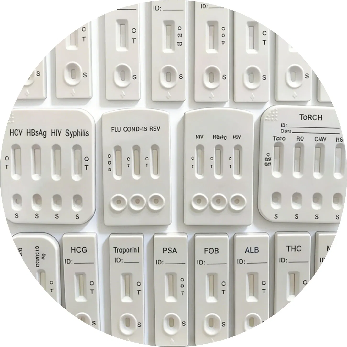 Disposable Medical Supplies Rapid Test Kit Plastic Empty Cassette