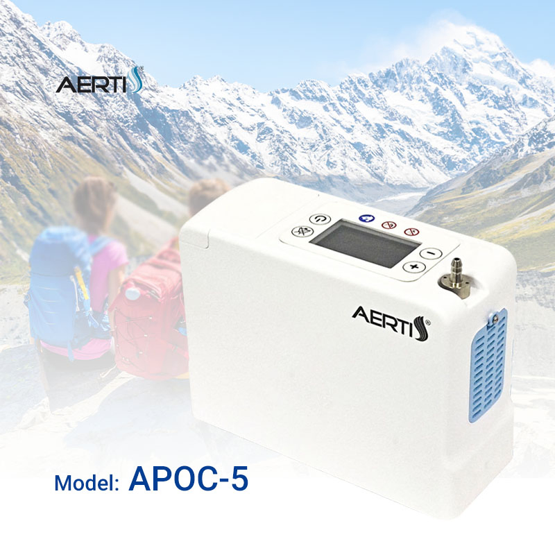 Aerti Elderly Care Portable Medical Products Outdoor Oxygen Supply Equipment with Bag