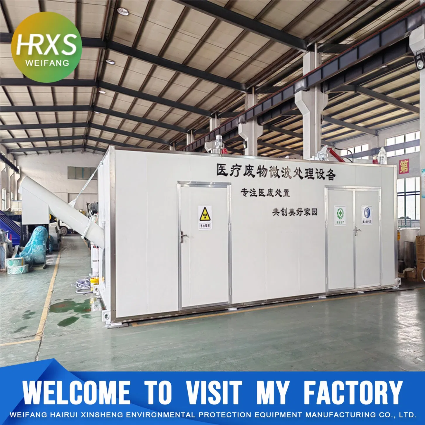 Clinic/Hospital/Healthcare/Lab Using Small/Fixed/Mobile Medical Waste Microwave/Steam Sterilization/Disinfection Disposal/Treatment Equipment with Shredder/PLC