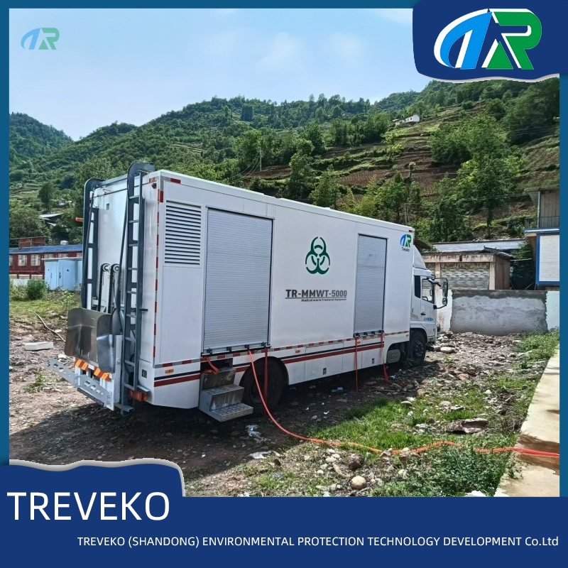 Emergency Mobile Microwave Steam Sterilization Equipment for Infectious Medical Waste