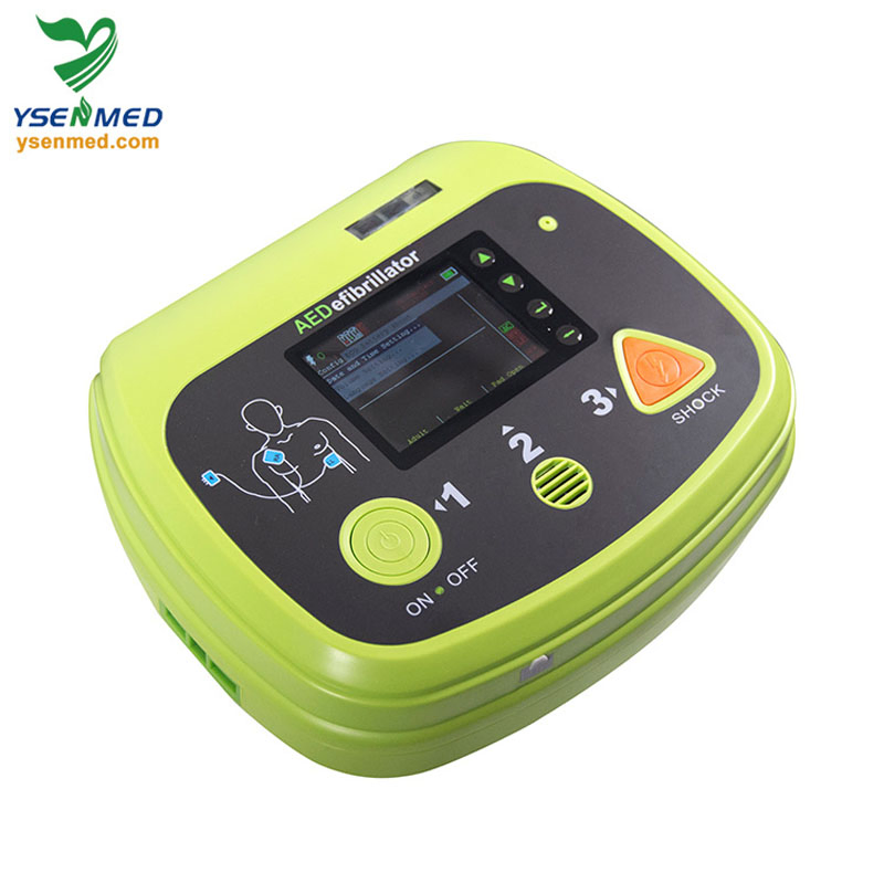 Emergency Ys-Aed7000p Medical Supplies First Aid Portable LCD Display Aed Defibrillator Medical Equipment