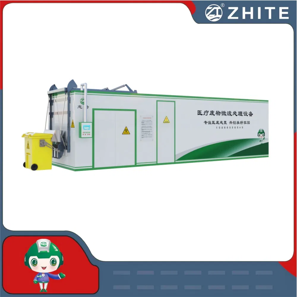 Fixed Medical Waste Treatment Equipment with Microwave Sterilization Disinfection System