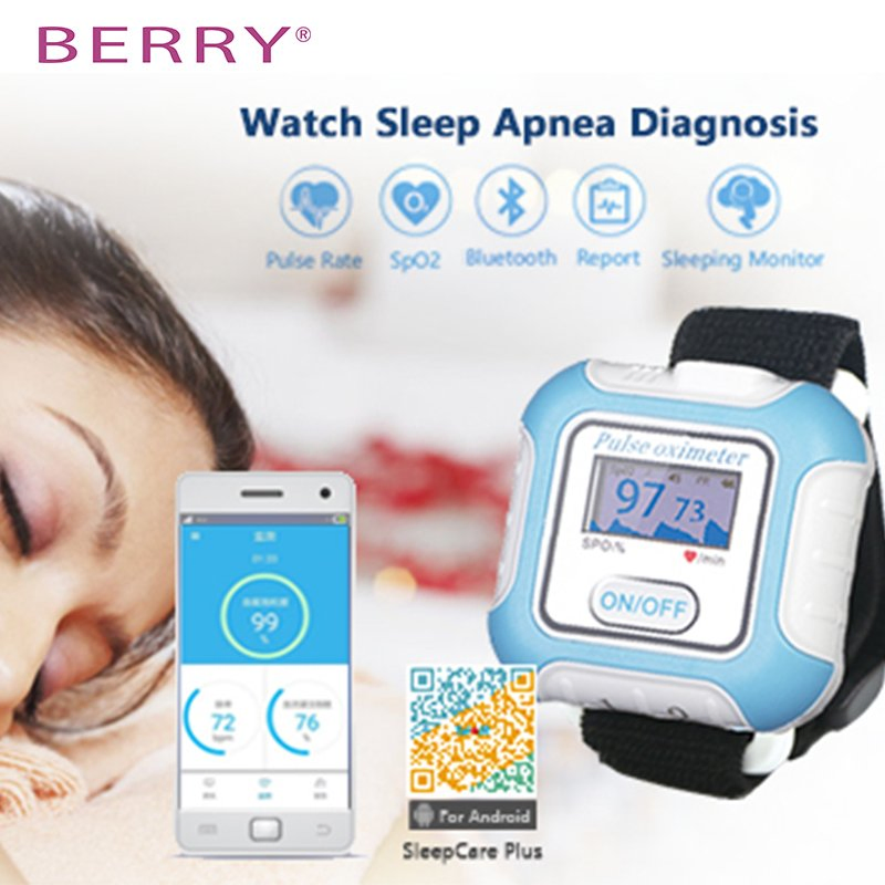 Bluetooth Medical Sleep Apneas Screening Monitor Polysomnography Device