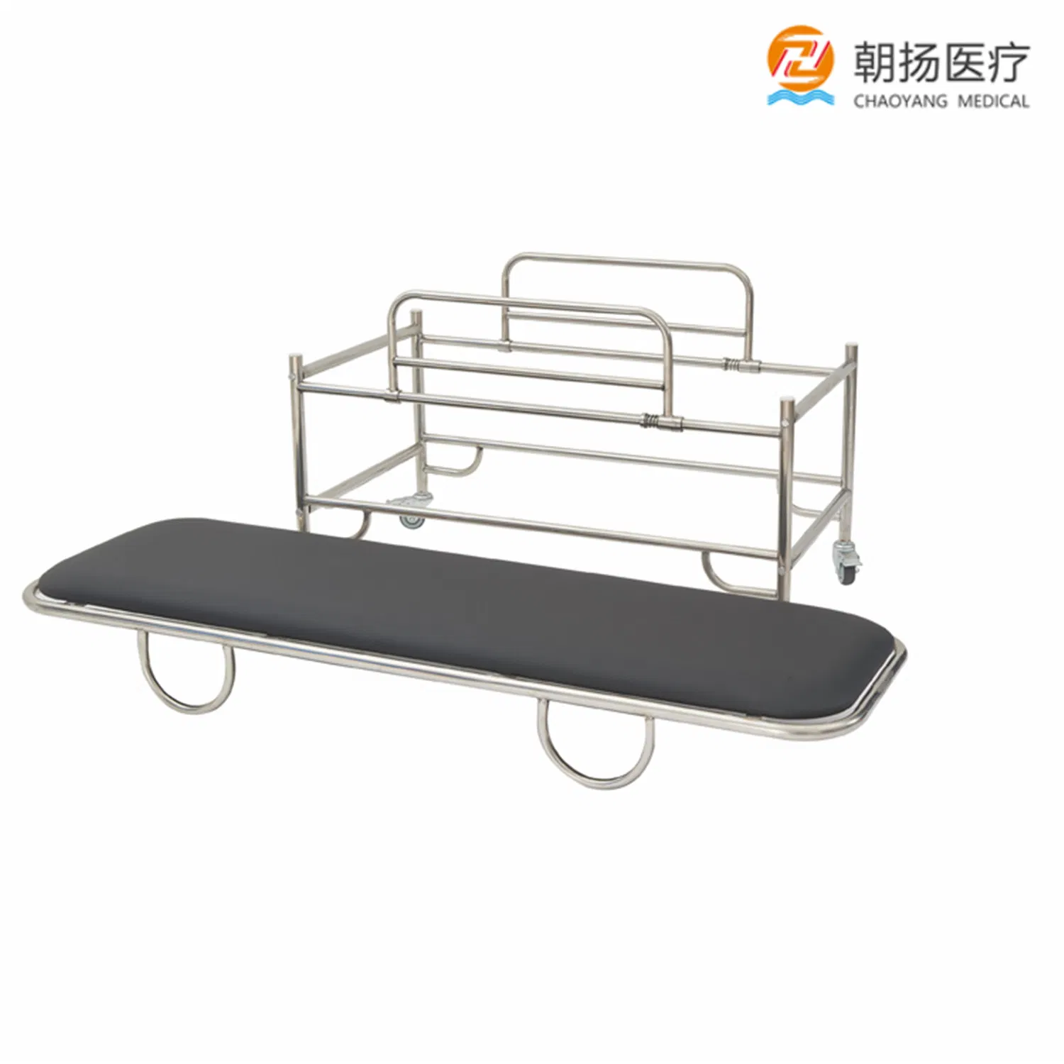 stainless Steel Stretcher Furniture Clinic Rescue Bed Hospital Examination Equipment