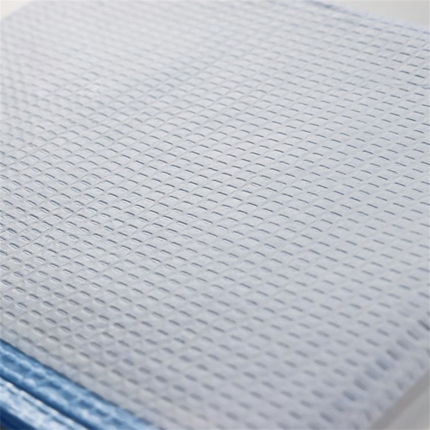 Big Size Two Tissues and One PE Film Disposable Medical Supplies Bed Pads for Exam