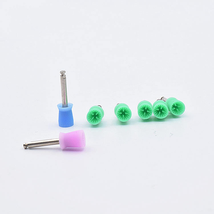 SJ Denxy Dental High Quality Flat Polishing Prophy Brushes Cups Dental Lab Latch Mixed Polish Polisher Dental Equipment for Teeth