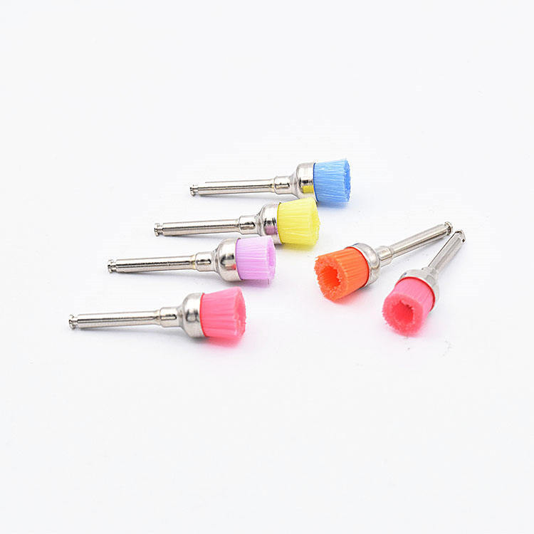 SJ Denxy Dental High Quality Flat Polishing Prophy Brushes Cups Dental Lab Latch Mixed Polish Polisher Dental Equipment for Teeth