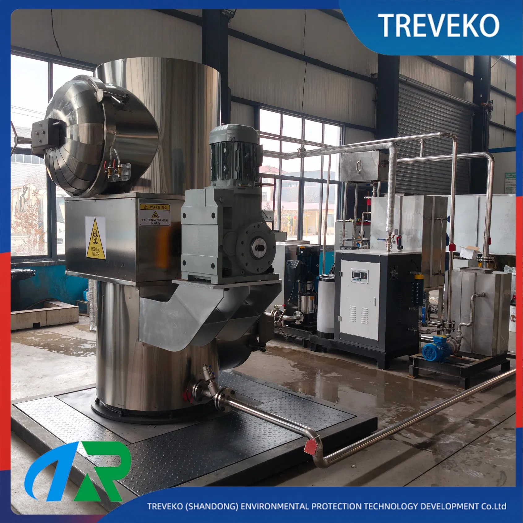 High Temperature Steam Disinfection System Equipment for Clinical Laboratory Waste