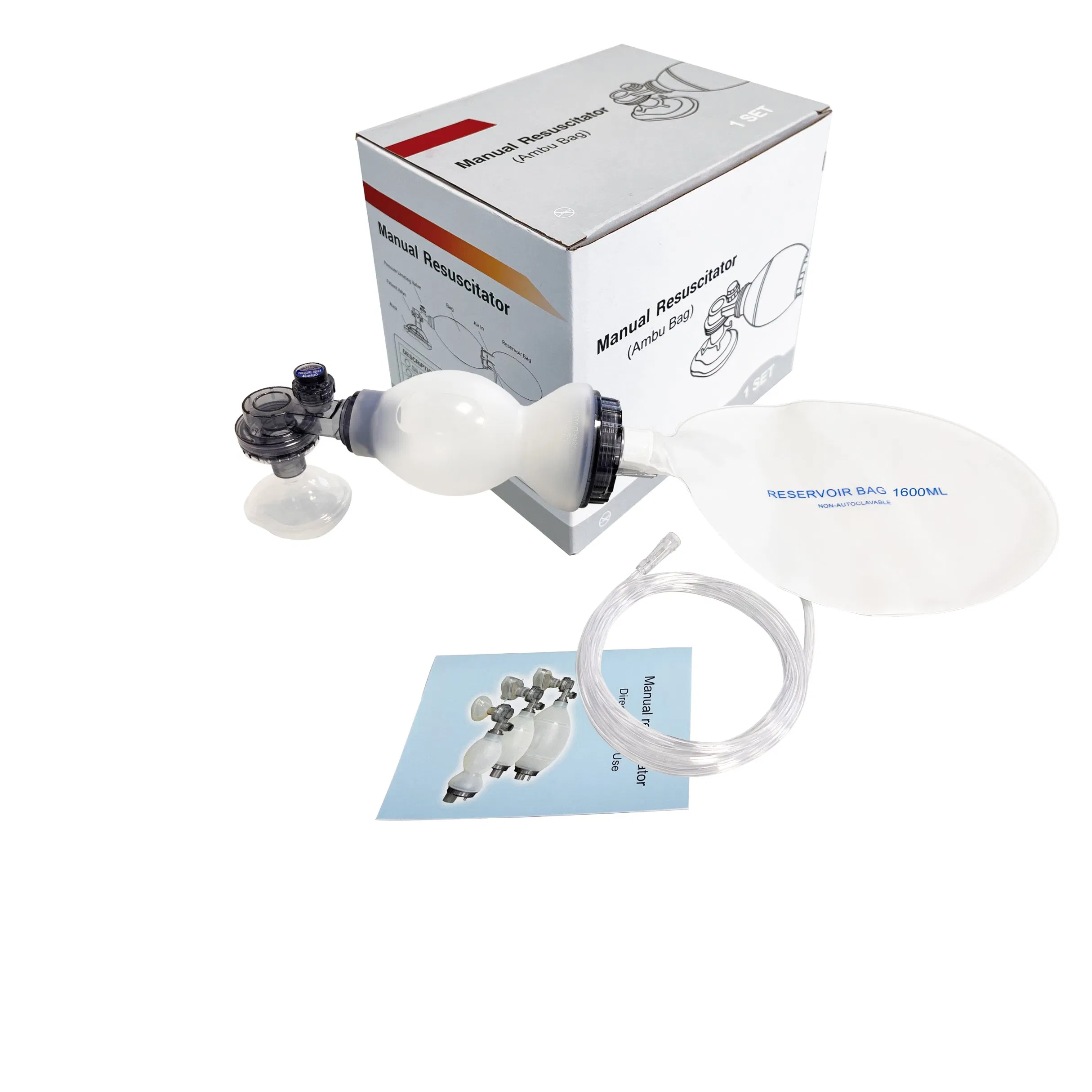 Emergency Disposable Medical CPR Resuscitation Equipment with Oxygen Connection Tube