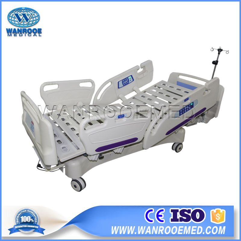 Bae517ec Hospital Medical Furniture Surgical Five Function Adjustable ICU Electric Patient ICU Bed Equipment