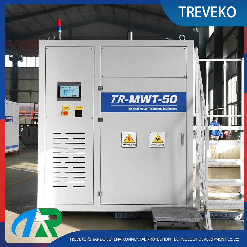 High Efficiency Microwave Disinfection Unit Equipment for Protective Medical Plastics and Waste