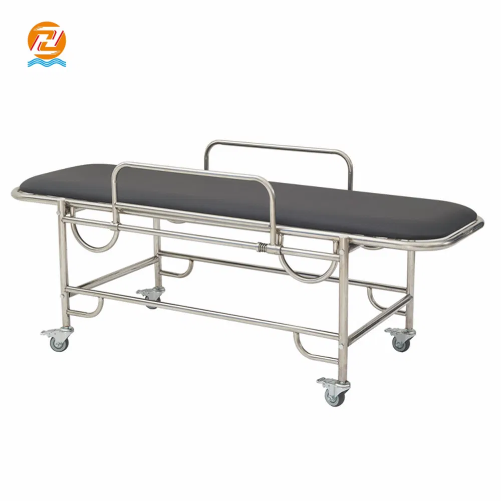 stainless Steel Stretcher Furniture Clinic Rescue Bed Hospital Examination Equipment