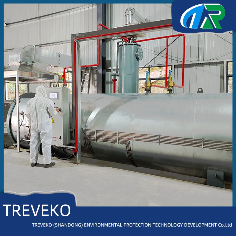 Medical Waste High Temperature Steam Sterilization Processing Equipment for Contaminated PPE