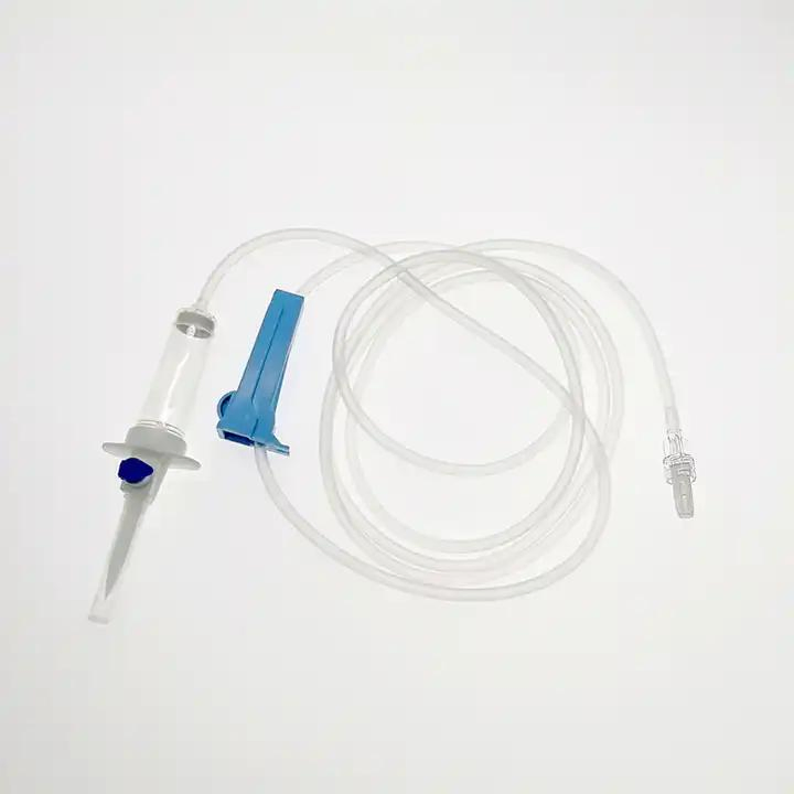 Disposable Medical Portable Sterile IV Infusion Giving Fluid Drip with Regulator