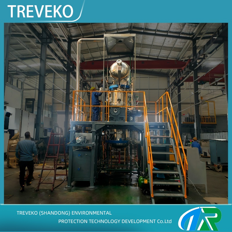 Compact Vertical Thermal Disinfection Shredding Equipment for Protective Gear and Medical Plastics