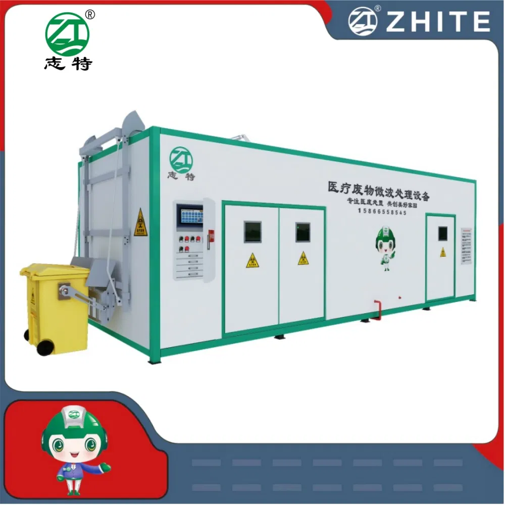 Fixed Medical Waste Treatment Equipment with Microwave Sterilization Disinfection System