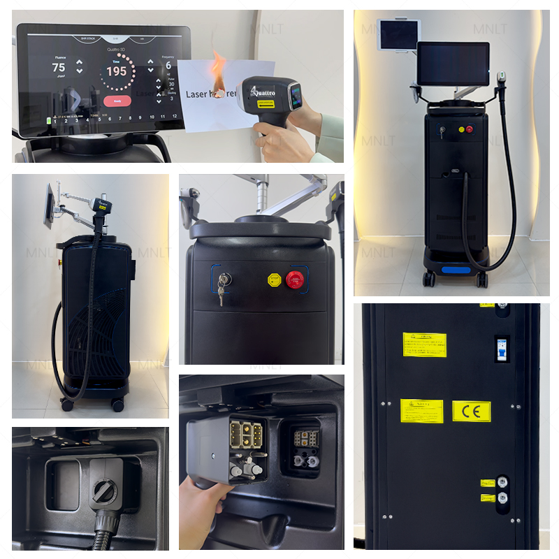 Medical Laser Epilator Best Ai 808nm Diode Laser Hair Removal Machine Ice Titanium Laser Beauty Equipment for 755 808 940 1064nm