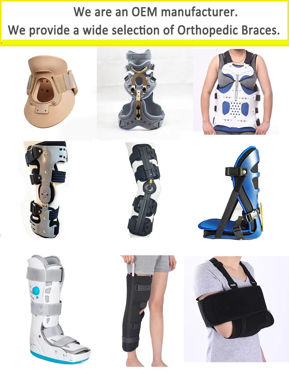 Adjustable Medical Orthopedic Support Stabilizer After Surgery