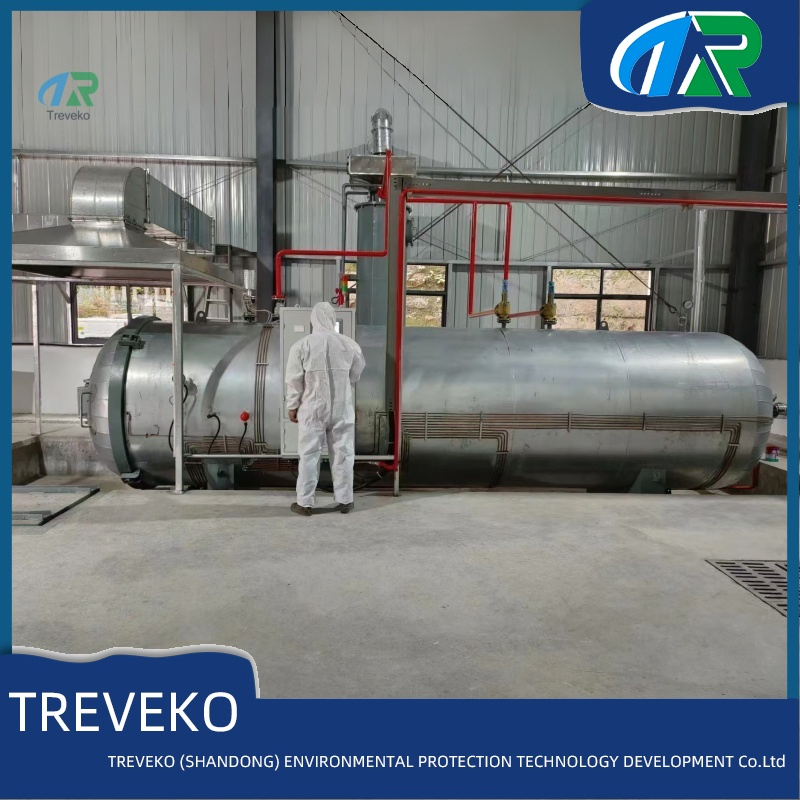 Automated Horizontal High Temperature Disinfection Equipment for Protective Medical Waste