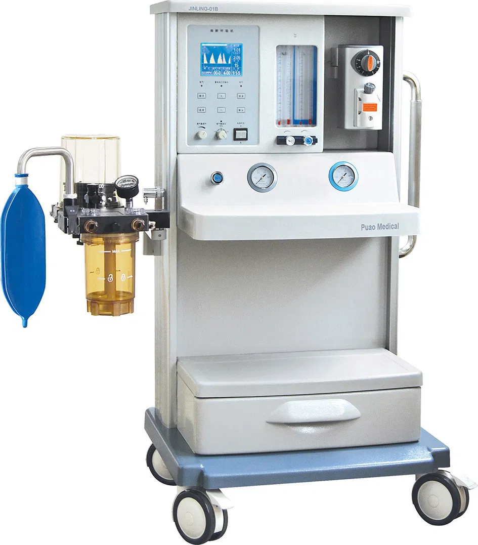 China General Anesthesia Unit Emergency Medical Supply Hospital Anesthetic Equipment with Electronic Gas Mixer