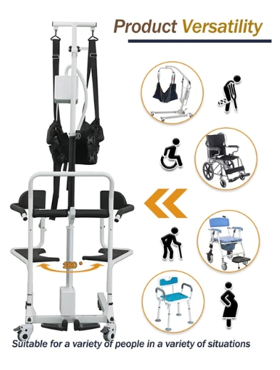 High Quality Daily Mobility Aid Patient Transfer Chair Elderly Care Medical Equipment