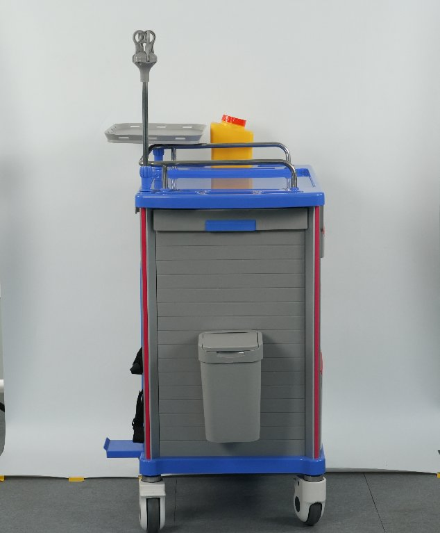 Hospital Medical Surgical Equipment ABS Emergency Trolley Crash Cart