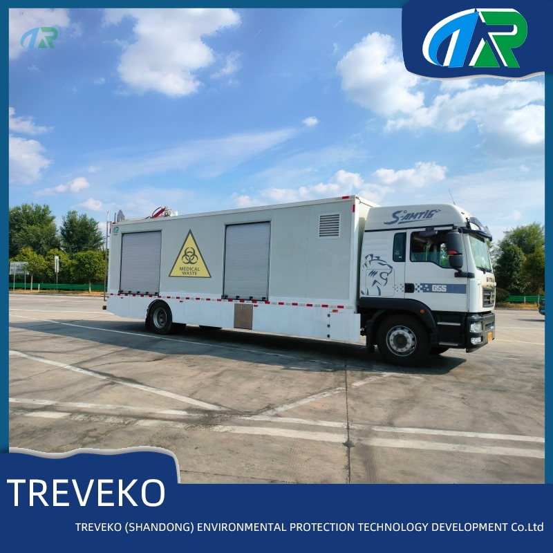 Emergency Mobile Microwave Steam Sterilization Equipment for Infectious Medical Waste