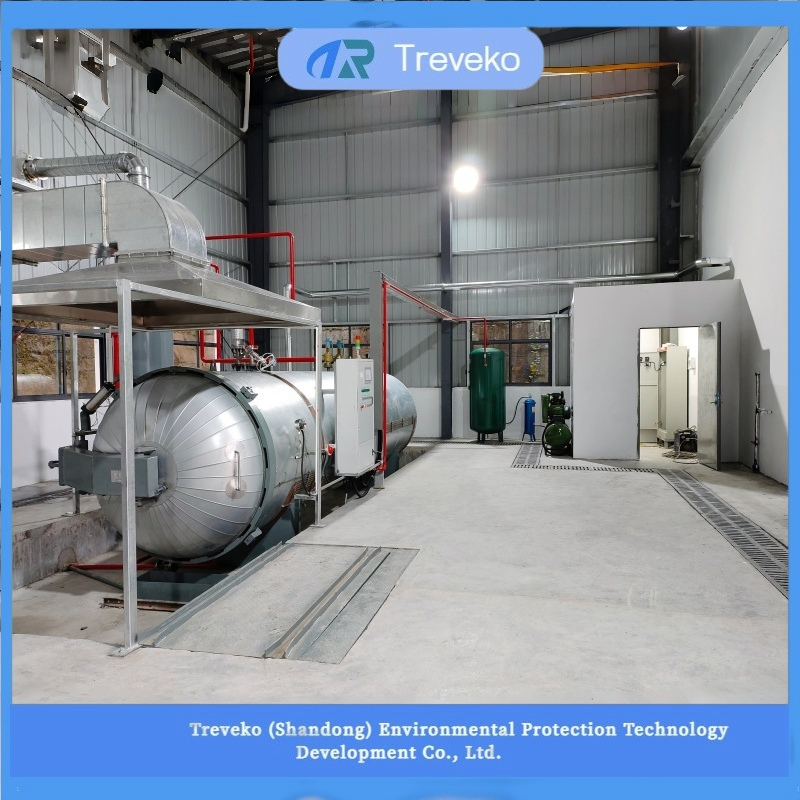 Horizontal High-Temperature Steam Sterilization Shredding Equipment for Mixed Clinical and Laboratory Waste