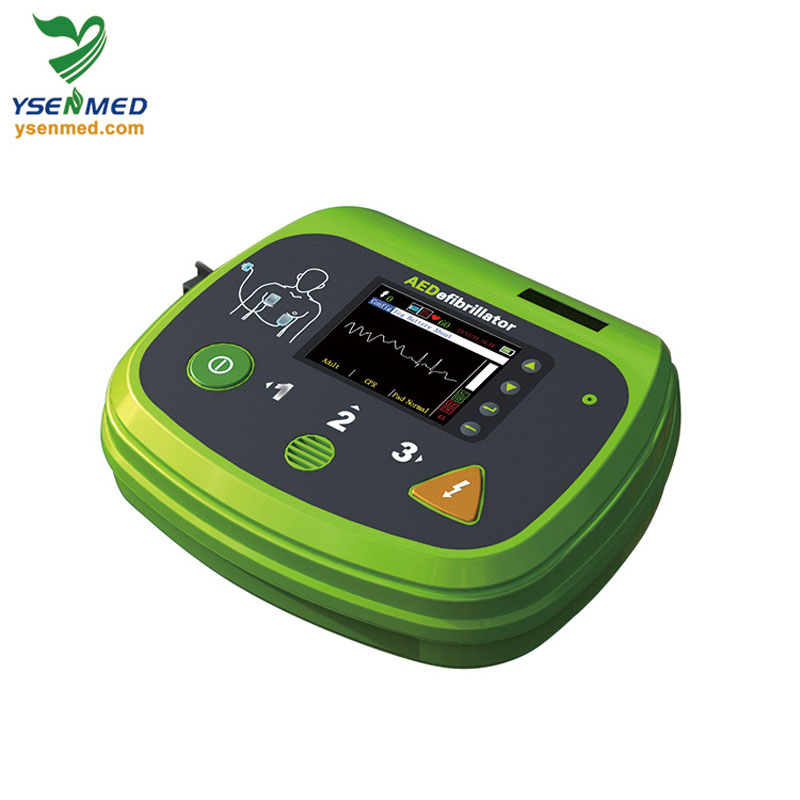 Emergency Ys-Aed7000p Medical Supplies First Aid Portable LCD Display Aed Defibrillator Medical Equipment