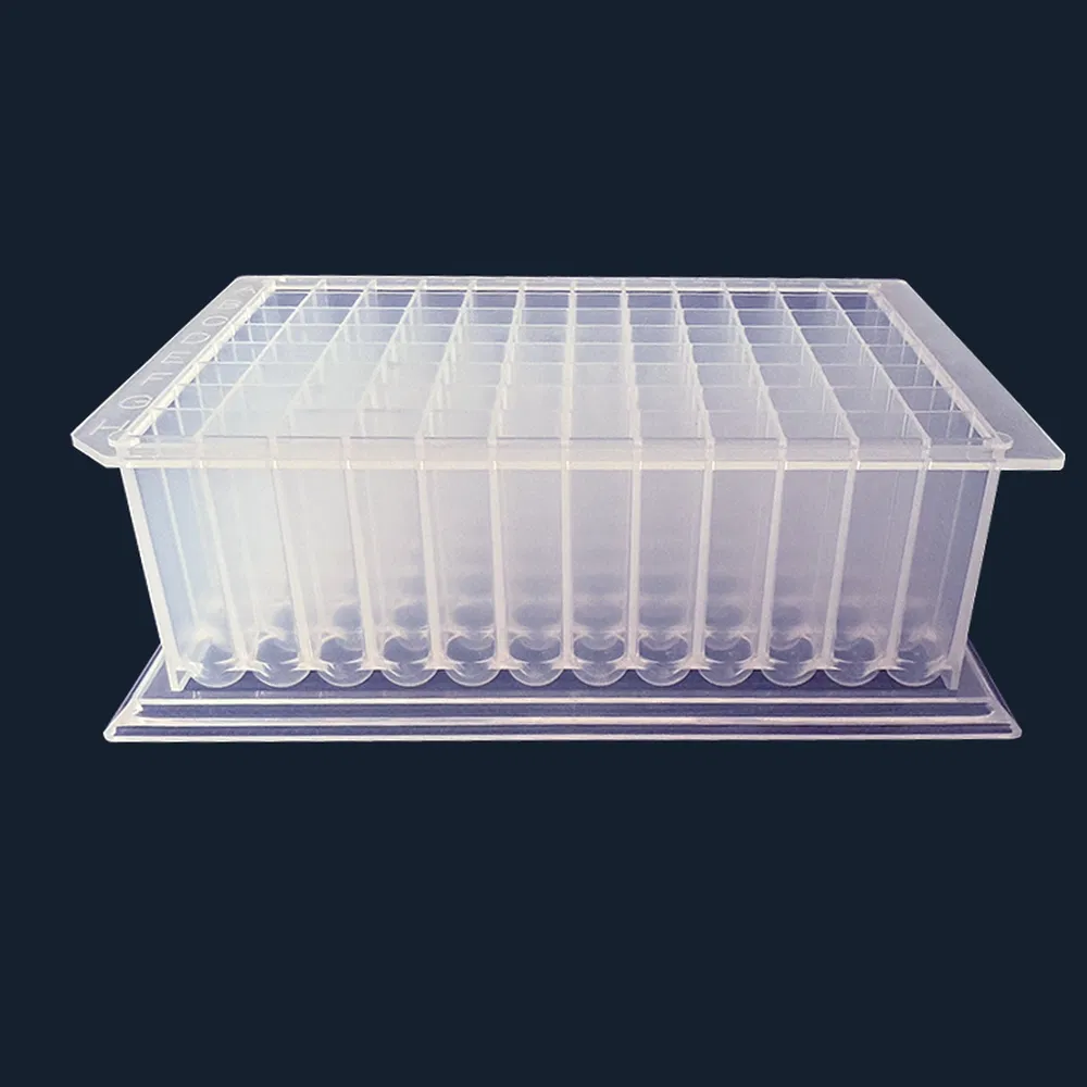 Lightweight Disposable Medical Supplies V-Shaped Style PCR 96 Deep Well Plate Reagent Reservoir