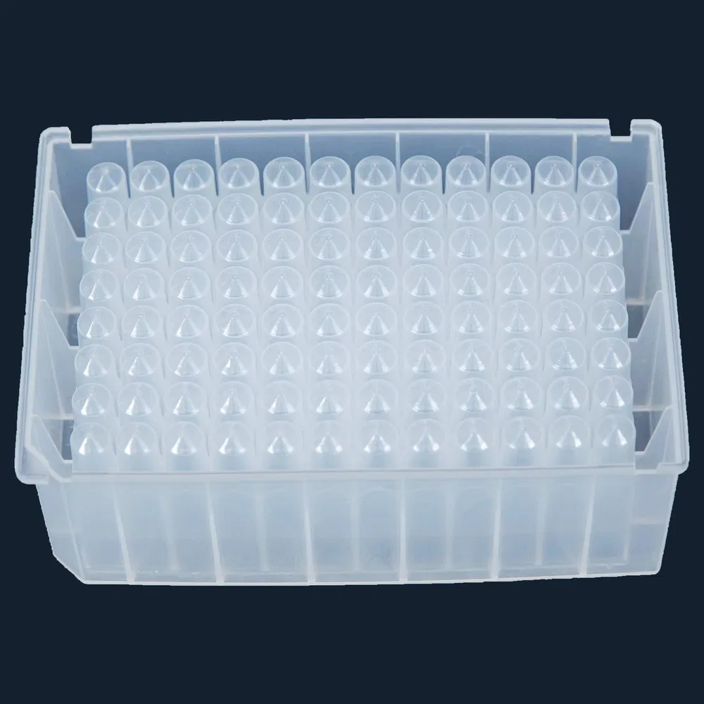 Lightweight Disposable Medical Supplies V-Shaped Style PCR 96 Deep Well Plate Reagent Reservoir