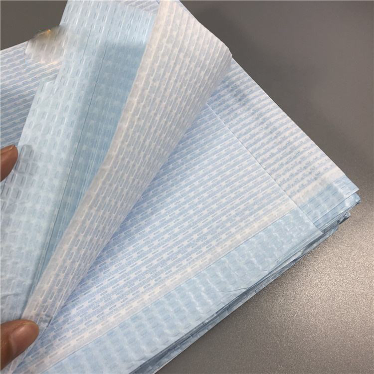 Big Size Two Tissues and One PE Film Disposable Medical Supplies Bed Pads for Exam