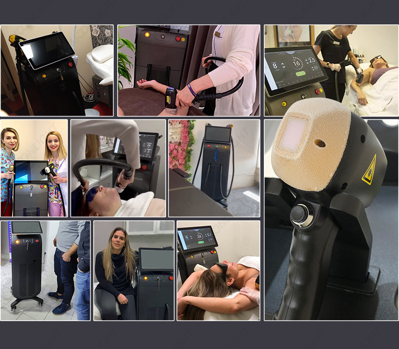 OEM/ODM Medical Laser Epilator Laser Hair Removal Depilation Dual/One Heads Beauty Salon Equipment 1600-2400W CE FDA Diode Laser for Hair Removal Machine