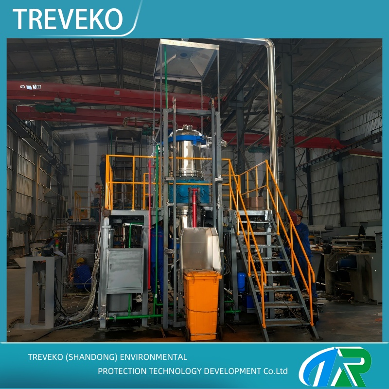 Compact Vertical Thermal Disinfection Shredding Equipment for Protective Gear and Medical Plastics