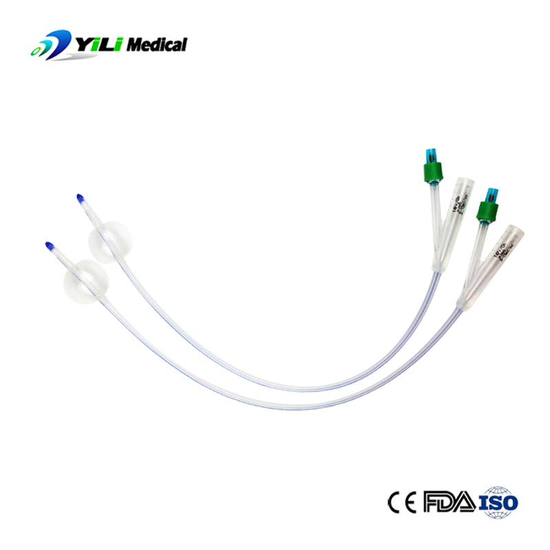 Medical Supplies Disposable Urinary 2 Way 3 Way Male Female Urethral Silicone Foley Catheter with Balloon 5ml - 50ml Catheter Safety