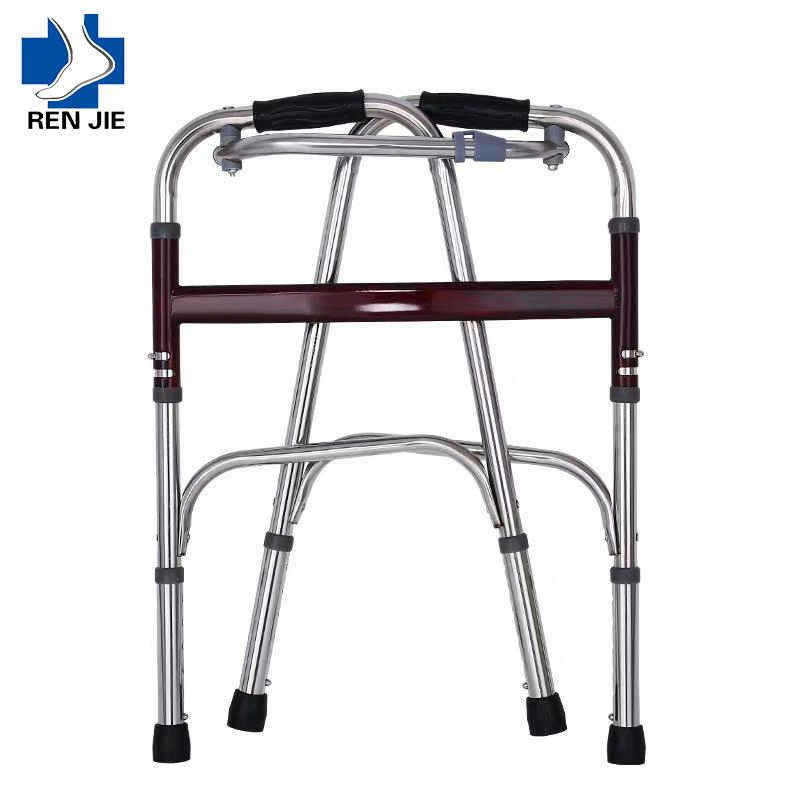 Factory Direct Sale Folding Mobility Frame Walker Walking Aids for Adults