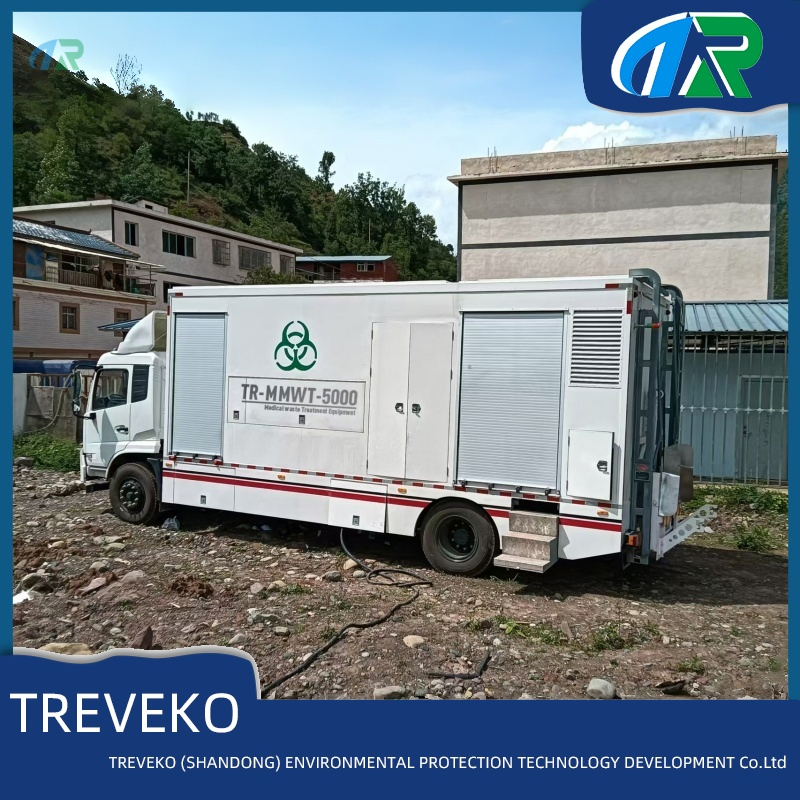 Emergency Mobile Microwave Steam Sterilization Equipment for Infectious Medical Waste