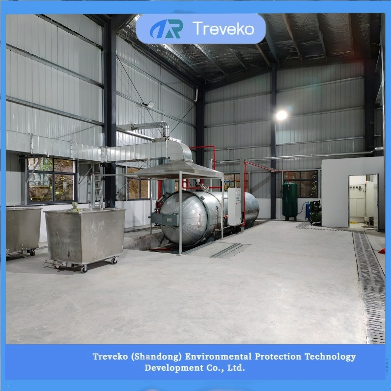 Horizontal High-Temperature Steam Sterilization Shredding Equipment for Mixed Clinical and Laboratory Waste