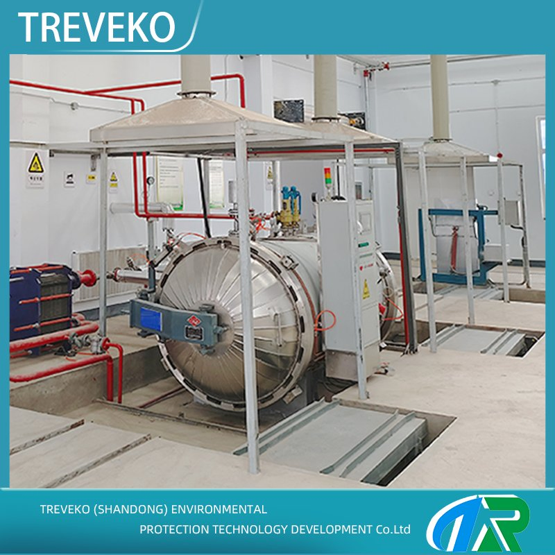 Fast-Cycle Horizontal Medical Waste Steam Sterilization Equipment for Emergency High-Demand Healthcare Environments