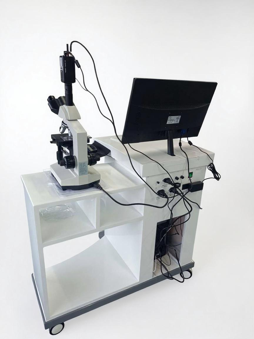 Vaginal Discharge Analyzer Clinical Laboratory Diagnostic Medical Equipment for Gynecology Examination Digital Microscopy System Leukocyte Trichomonas Candida