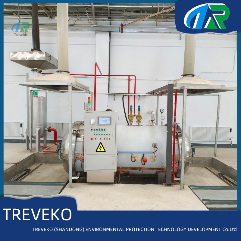 Automated Horizontal High Temperature Disinfection Equipment for Protective Medical Waste