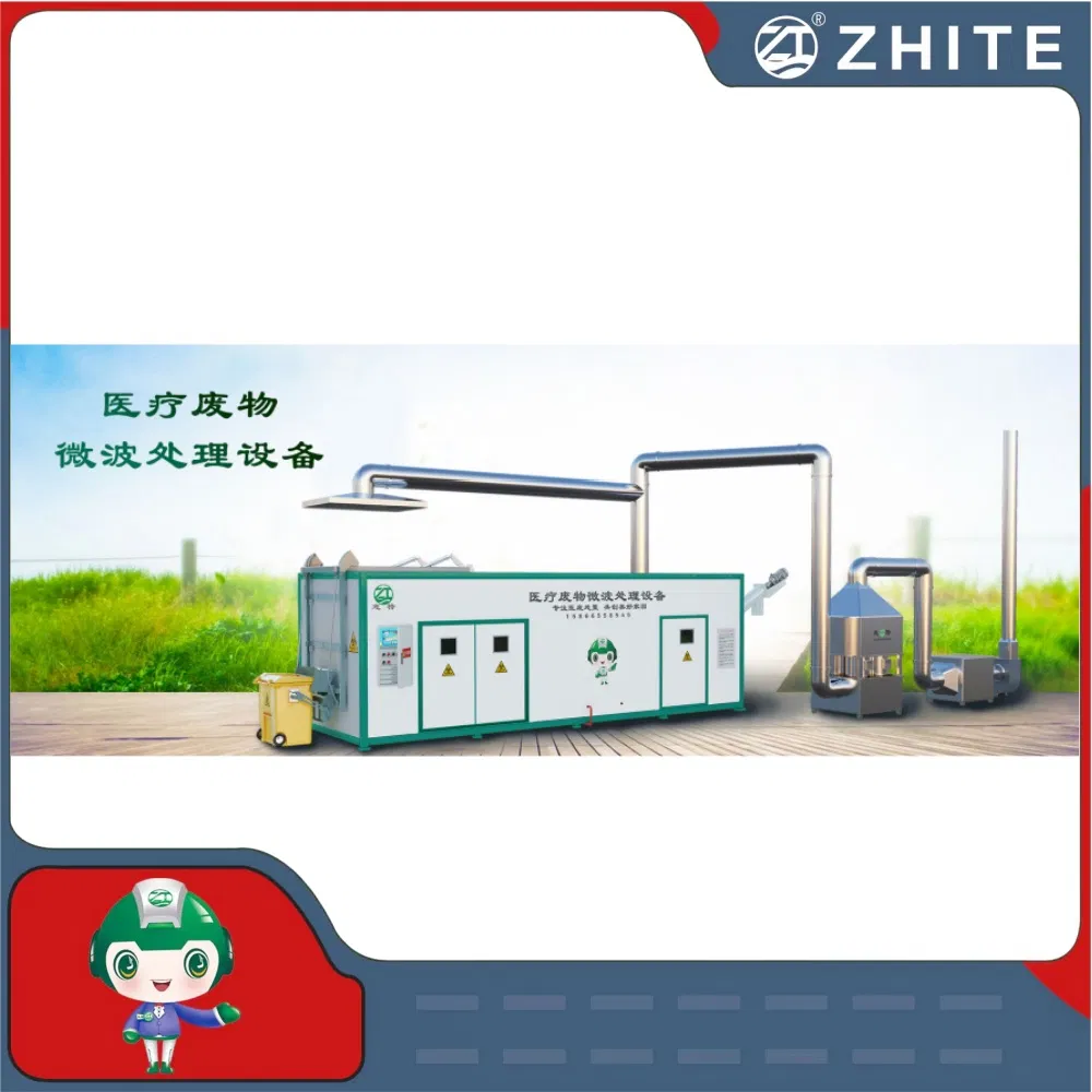 Fixed Medical Waste Treatment Equipment with Microwave Sterilization Disinfection System