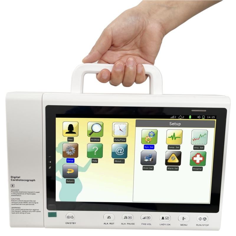 Fetal Monitor Portable Medical Diagnostic Equipment with Ctg Monitoring Machine