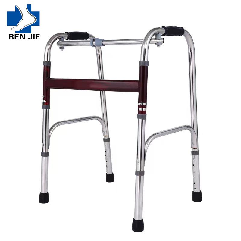 Factory Direct Sale Folding Mobility Frame Walker Walking Aids for Adults