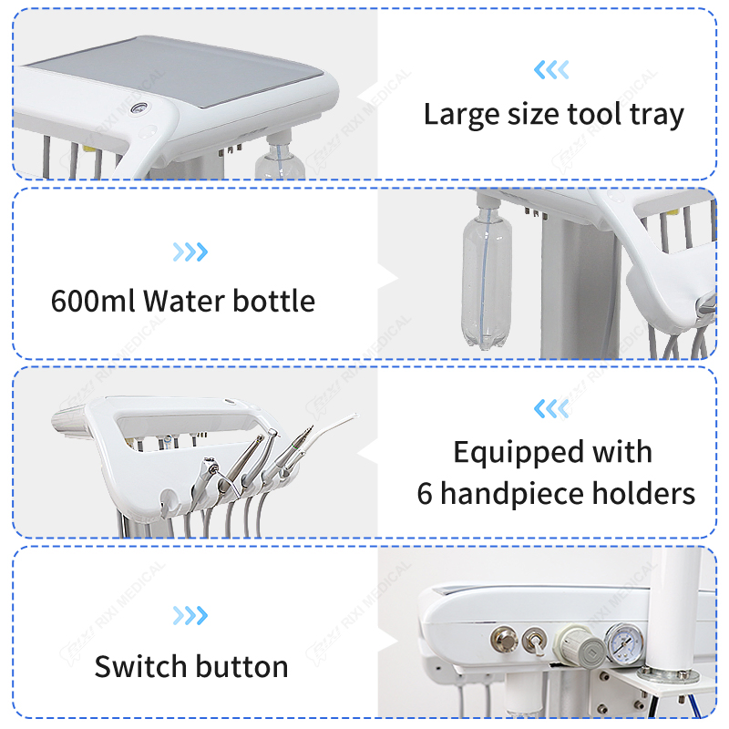 Material Customized Rixi Chair Medical Instrument Hospital Furniture Dental Equipment with High Quality