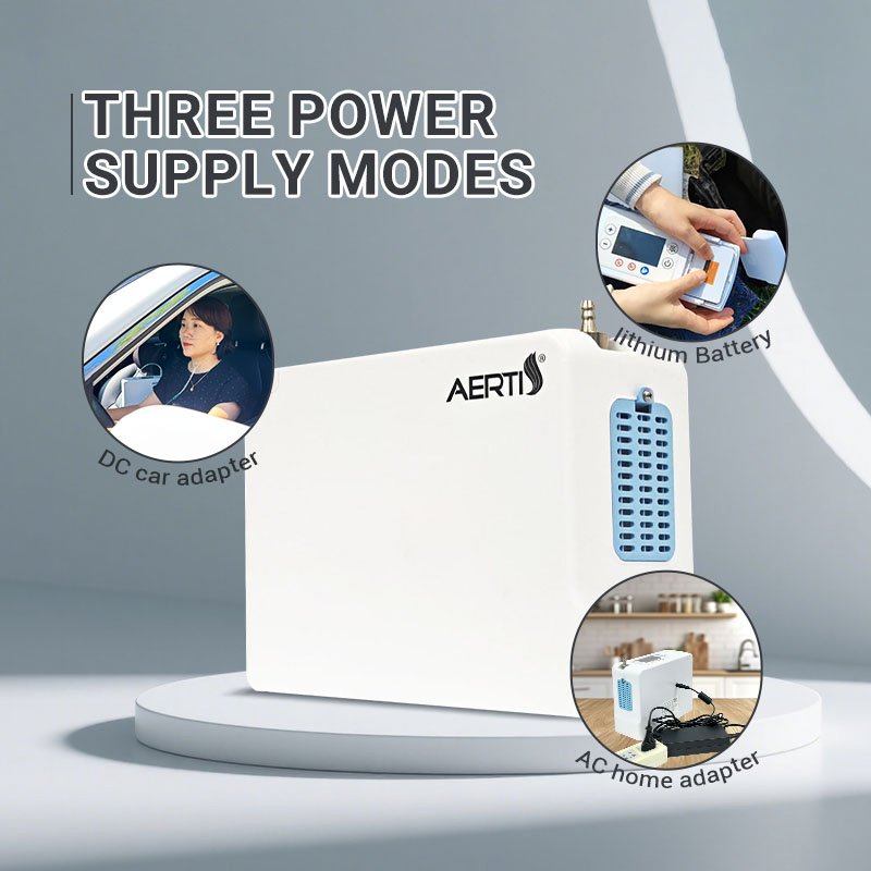 Aerti Elderly Care Portable Medical Products Outdoor Oxygen Supply Equipment with Bag