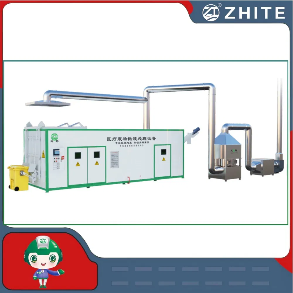 Fixed Medical Waste Treatment Equipment with Microwave Sterilization Disinfection System