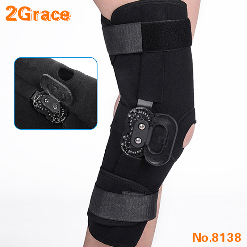 Flexible and Elastic Medical Hinged Knee Joint Fixation Adjustable Orthopedic Support